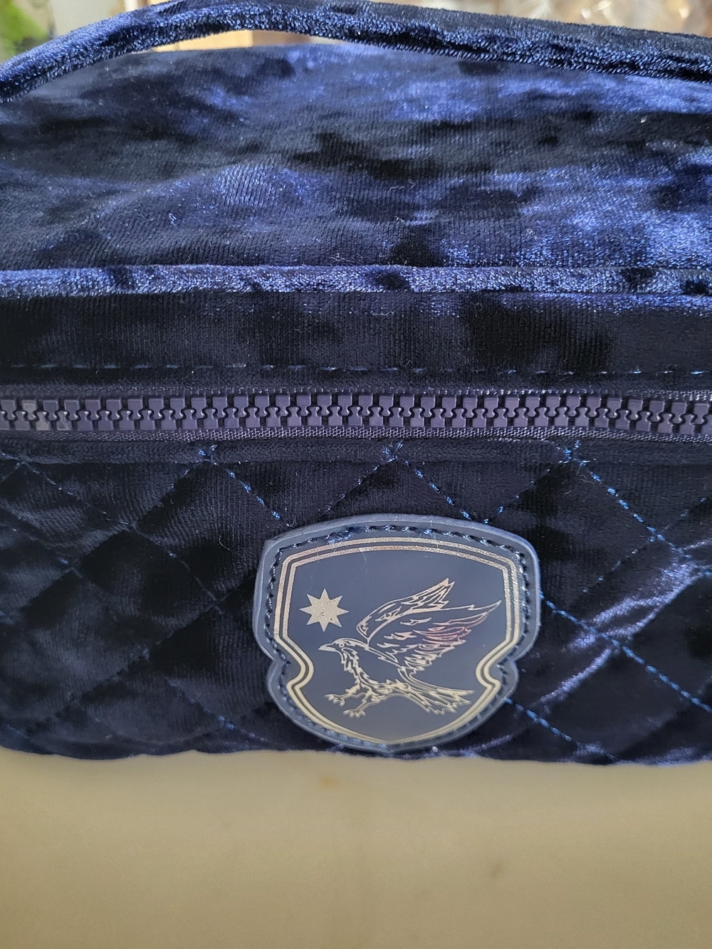 Miniso Navy Velvet Harry Potter Ravenclaw Makeup Bag